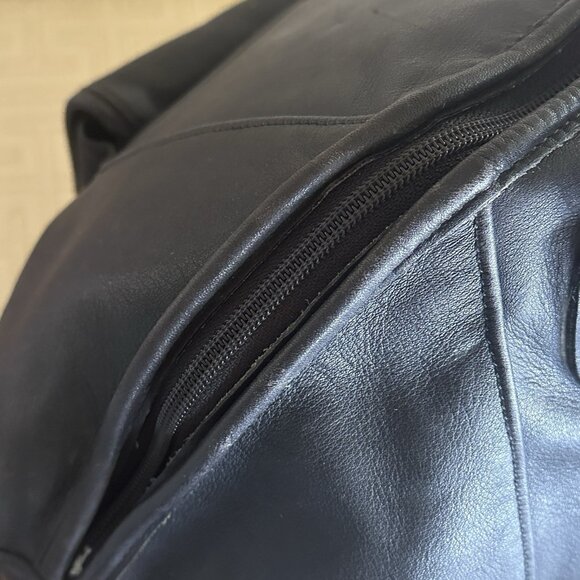 Coach Vintage C7B-0521 Large Backpack Black Glove-Tanned Cowhide Leather USA - Picture 9 of 15